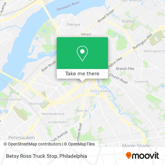 Mapa de Betsy Ross Truck Stop