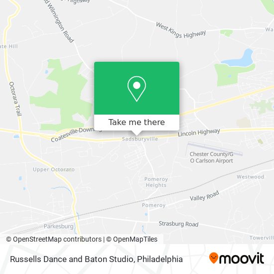 Mapa de Russells Dance and Baton Studio