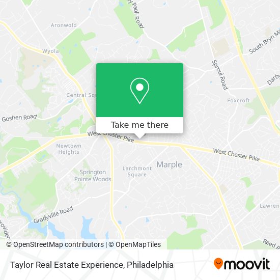 Taylor Real Estate Experience map