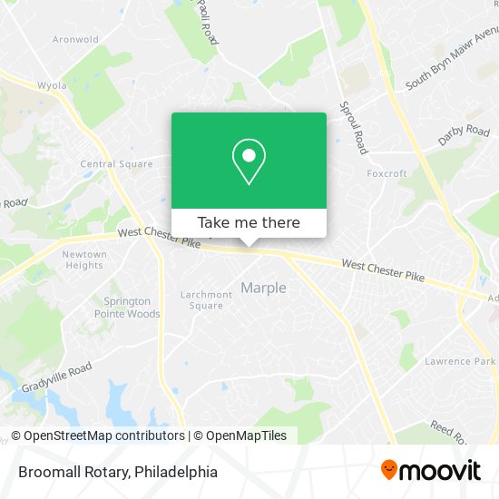 Mapa de Broomall Rotary