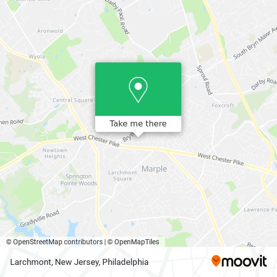 Mapa de Larchmont, New Jersey