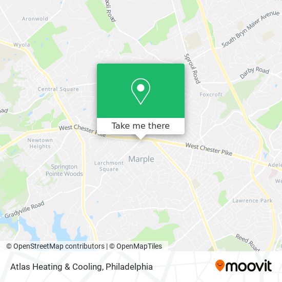 Atlas Heating & Cooling map