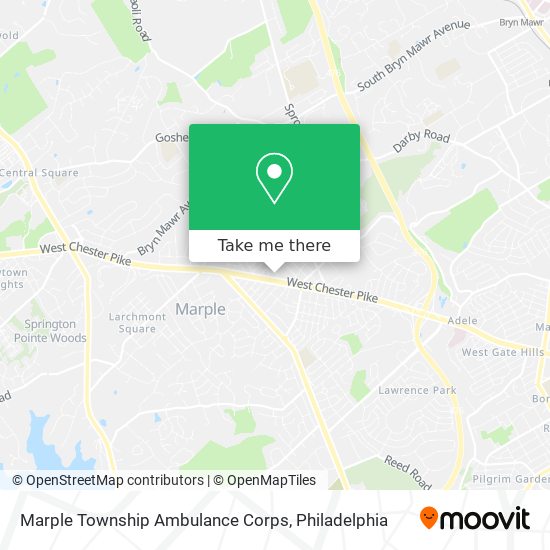 Mapa de Marple Township Ambulance Corps