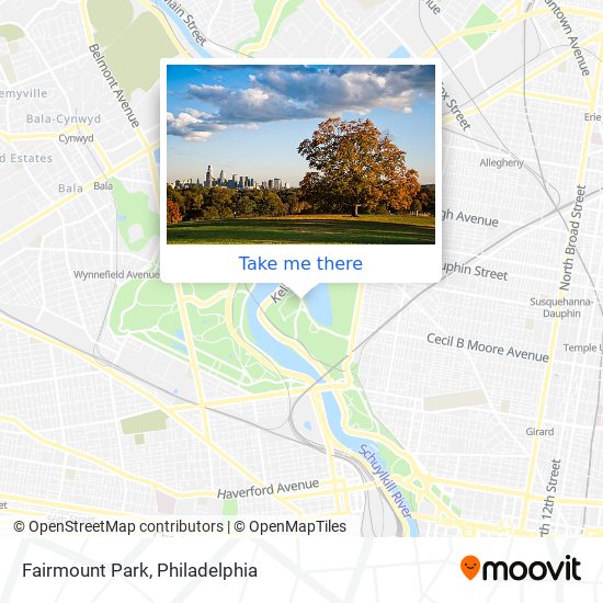 Mapa de Fairmount Park