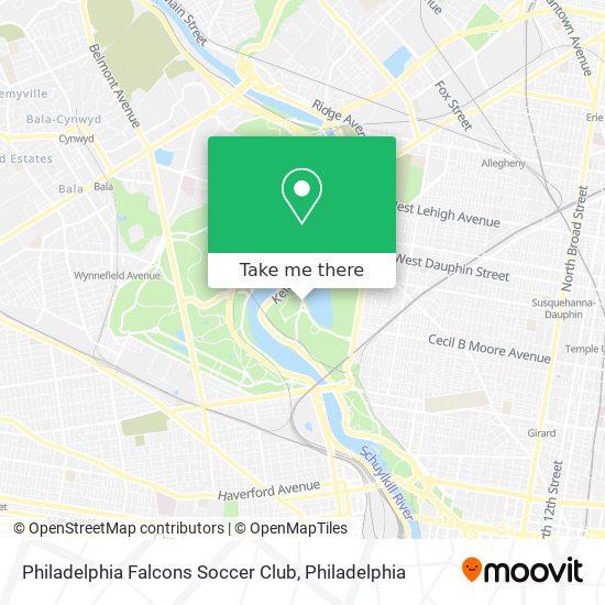 Philadelphia Falcons Soccer Club map