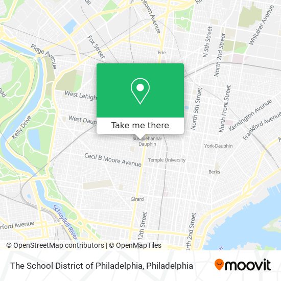 The School District of Philadelphia map