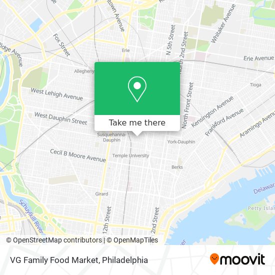 VG Family Food Market map