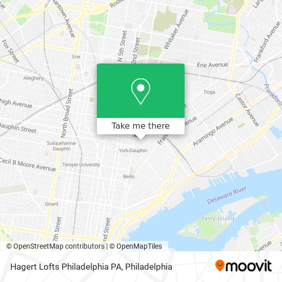 Mapa de Hagert Lofts Philadelphia PA