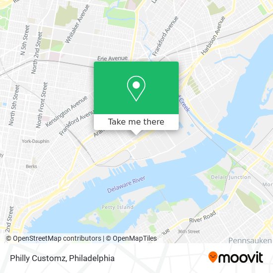 Mapa de Philly Customz