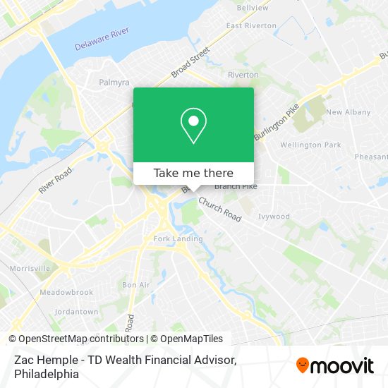 Zac Hemple - TD Wealth Financial Advisor map