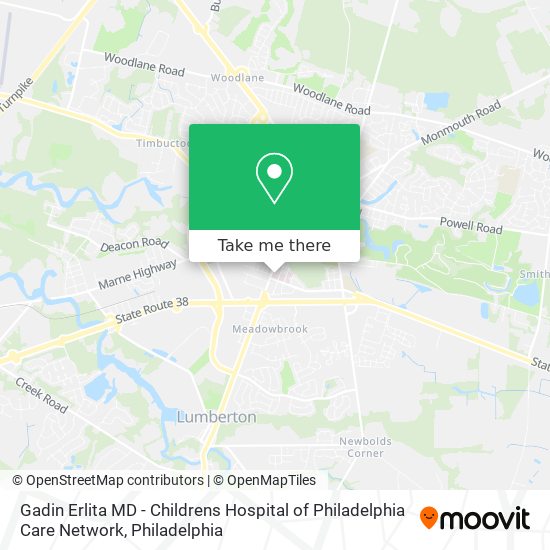 Gadin Erlita MD - Childrens Hospital of Philadelphia Care Network map