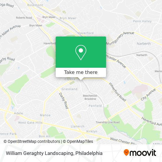 William Geraghty Landscaping map