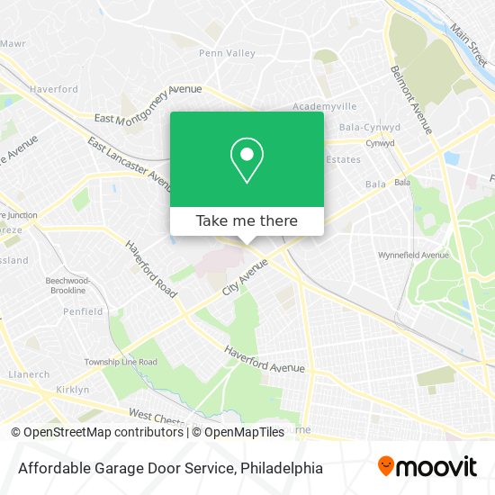 Mapa de Affordable Garage Door Service