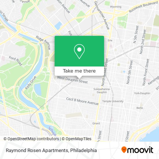 Mapa de Raymond Rosen Apartments