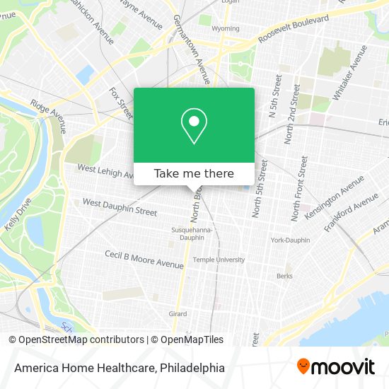Mapa de America Home Healthcare
