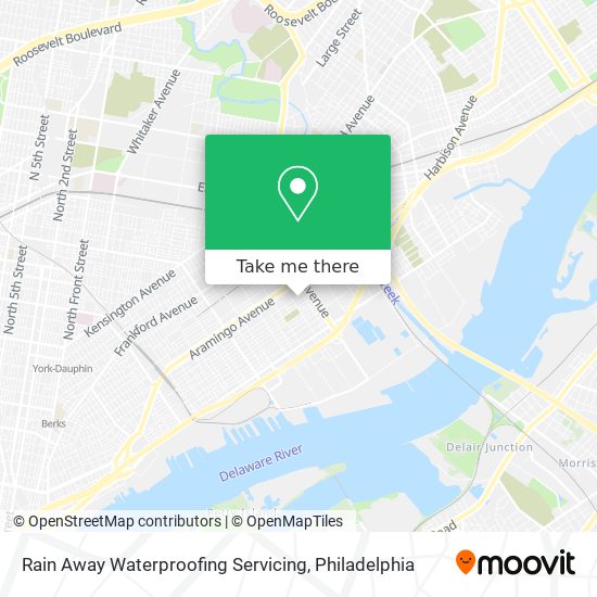 Rain Away Waterproofing Servicing map