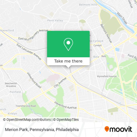 Mapa de Merion Park, Pennsylvania