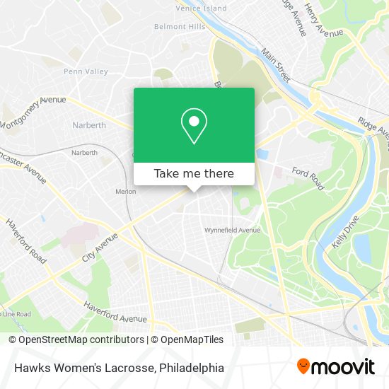 Hawks Women's Lacrosse map