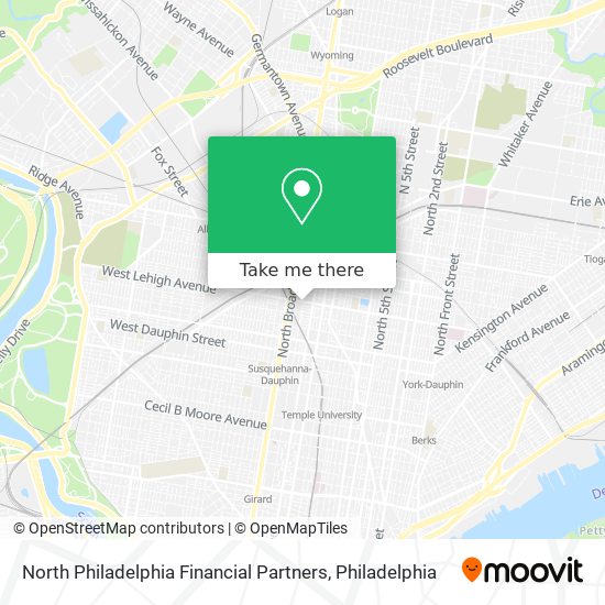 North Philadelphia Financial Partners map