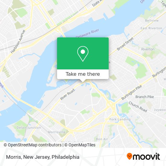 Mapa de Morris, New Jersey