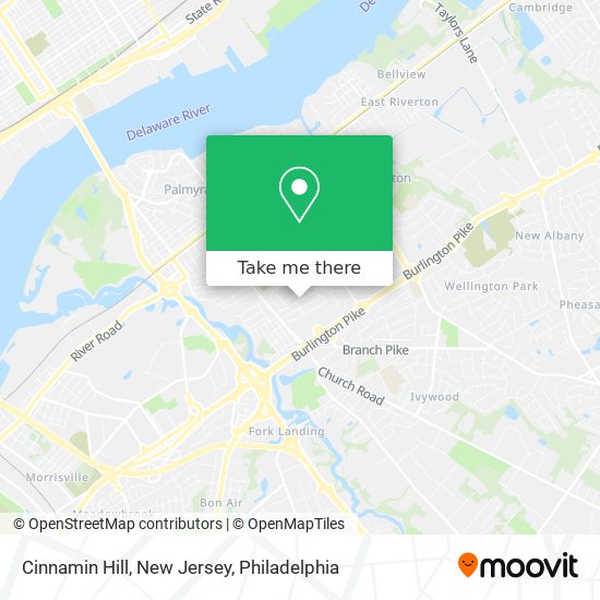 Cinnamin Hill, New Jersey map