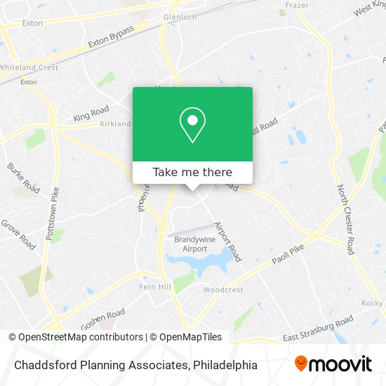 Mapa de Chaddsford Planning Associates
