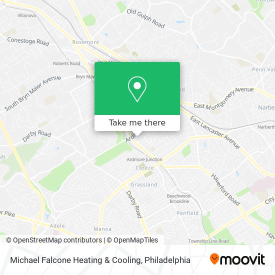 Mapa de Michael Falcone Heating & Cooling