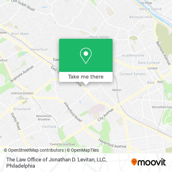 Mapa de The Law Office of Jonathan D. Levitan, LLC