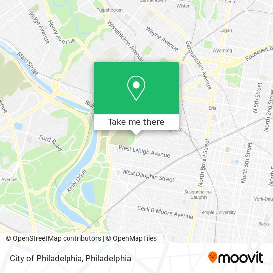 City of Philadelphia map