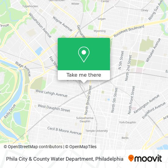 Phila City & County Water Department map