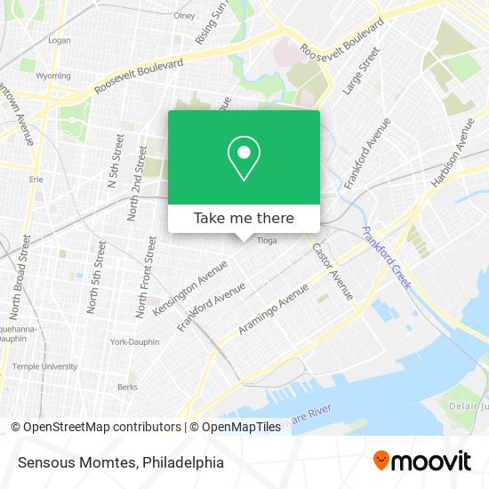 Sensous Momtes map