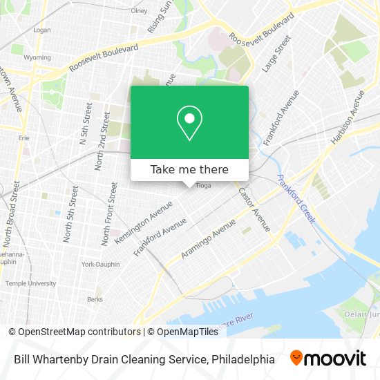 Bill Whartenby Drain Cleaning Service map