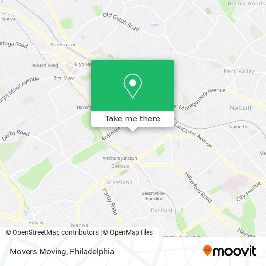 Mapa de Movers Moving