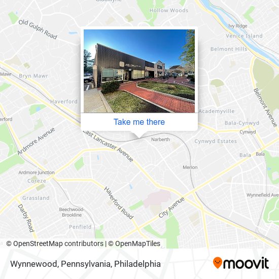 Mapa de Wynnewood, Pennsylvania