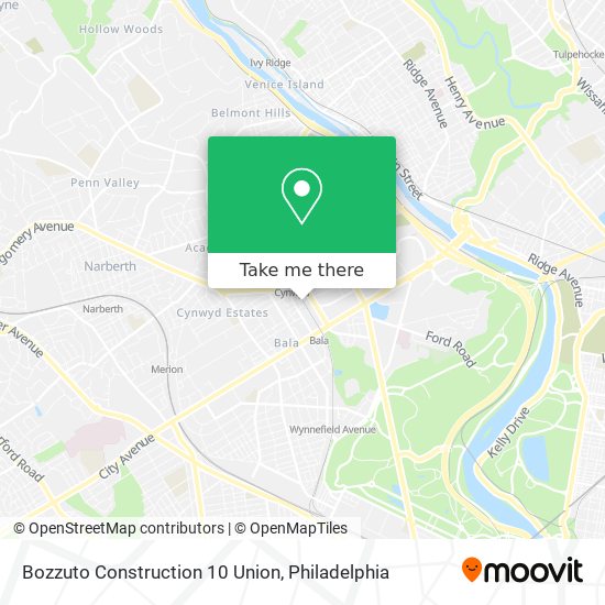 Bozzuto Construction 10 Union map