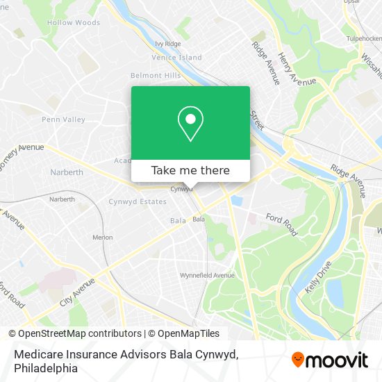 Medicare Insurance Advisors Bala Cynwyd map