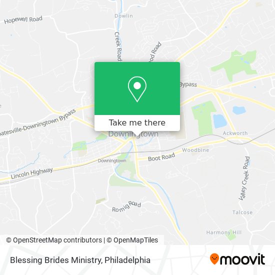 Blessing Brides Ministry map