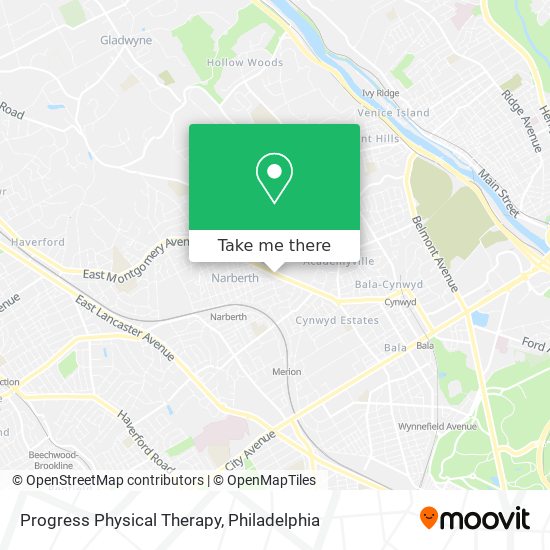 Progress Physical Therapy map