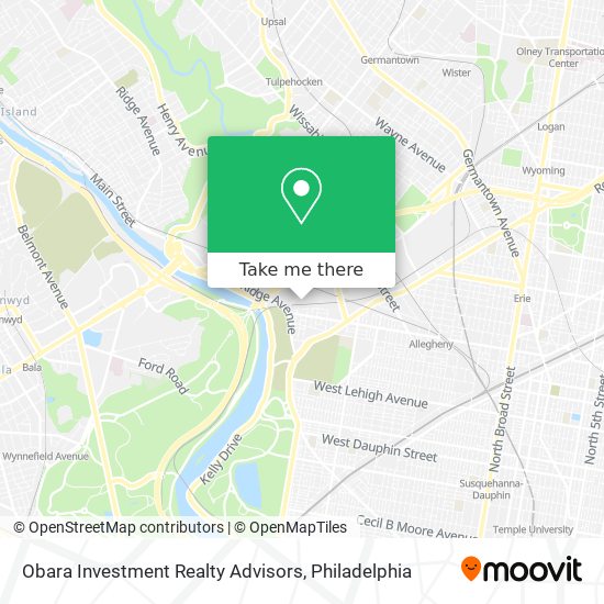 Mapa de Obara Investment Realty Advisors