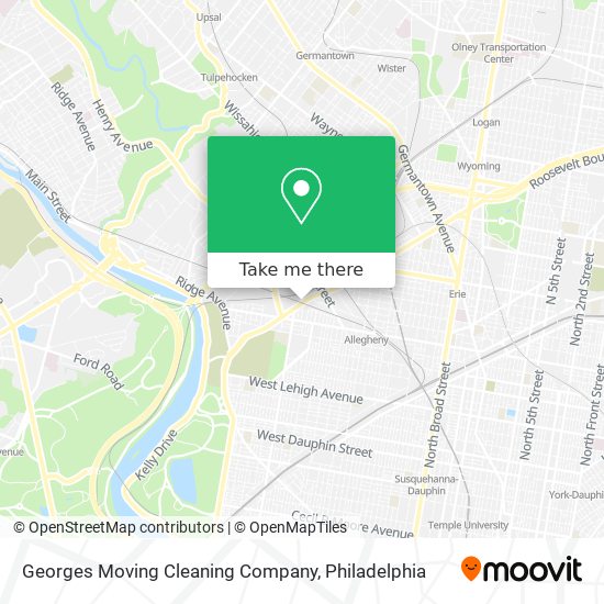 Georges Moving Cleaning Company map