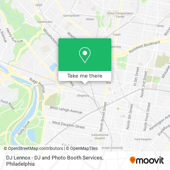 Mapa de DJ Lennox - DJ and Photo Booth Services