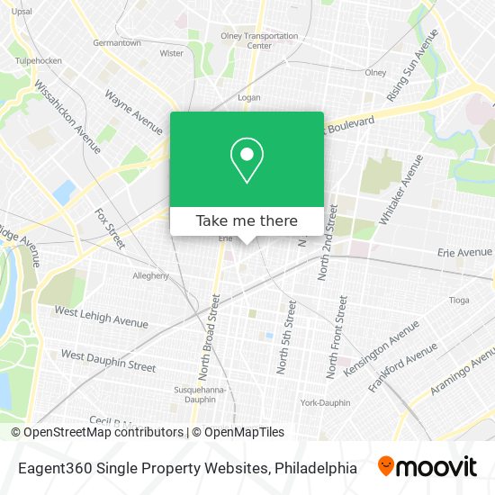 Eagent360 Single Property Websites map