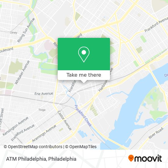 ATM Philadelphia map