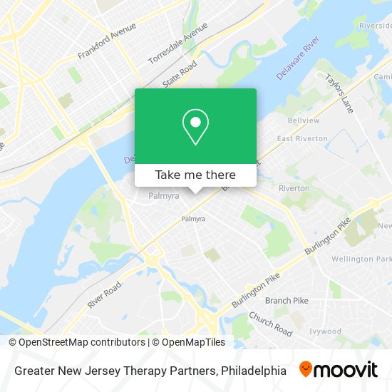 Greater New Jersey Therapy Partners map