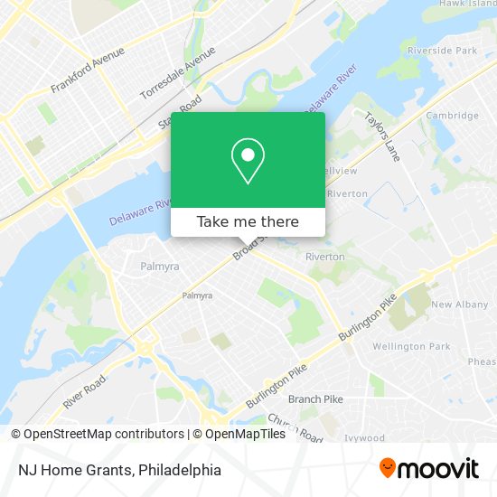 Mapa de NJ Home Grants
