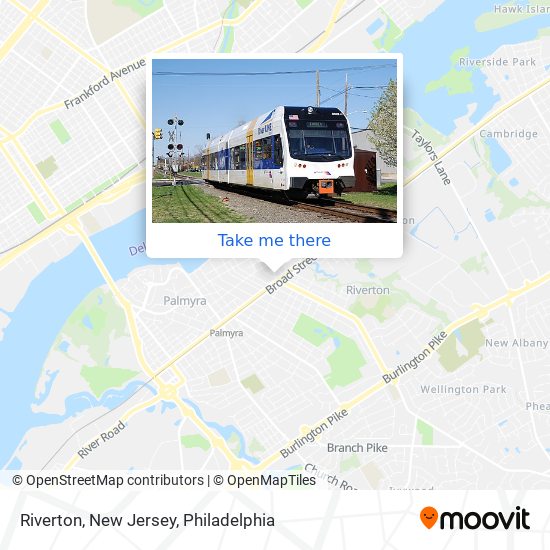 Mapa de Riverton, New Jersey