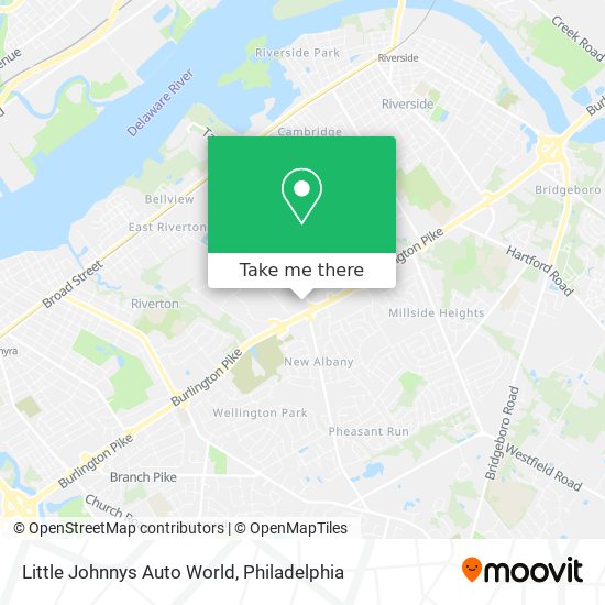 Little Johnnys Auto World map