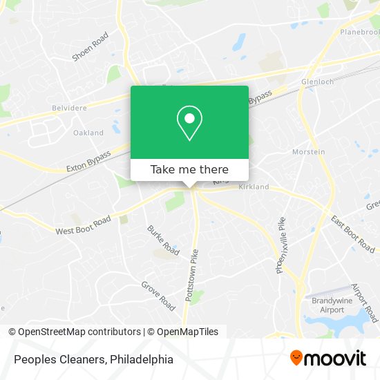 Peoples Cleaners map