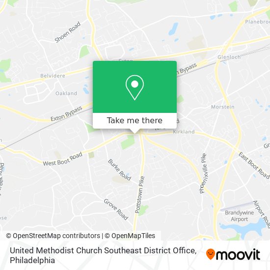 United Methodist Church Southeast District Office map