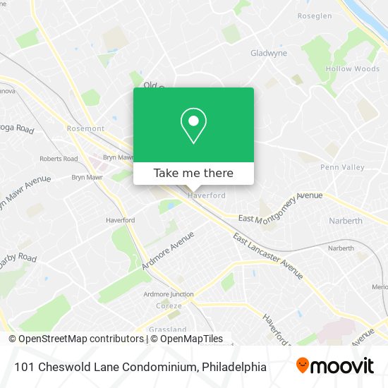 Mapa de 101 Cheswold Lane Condominium
